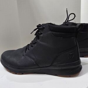 DC Men's Black Winter Leather Boots